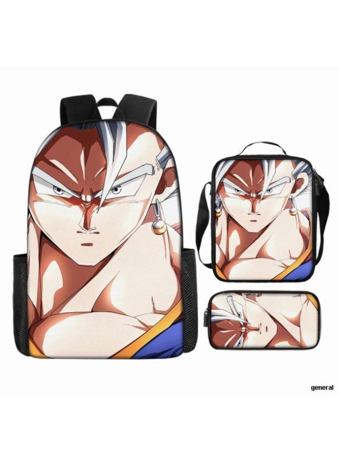 عام حقيبة الظهر المطبوعة الشائعة - مجموعة حقيبة الظهر المكونة من ثلاث قطع (يمكن استخدامها للطلاب والأطفال والأصدقاء للنزهات وتسلق الجبال وما إلى ذلك) - 82 - Image 1