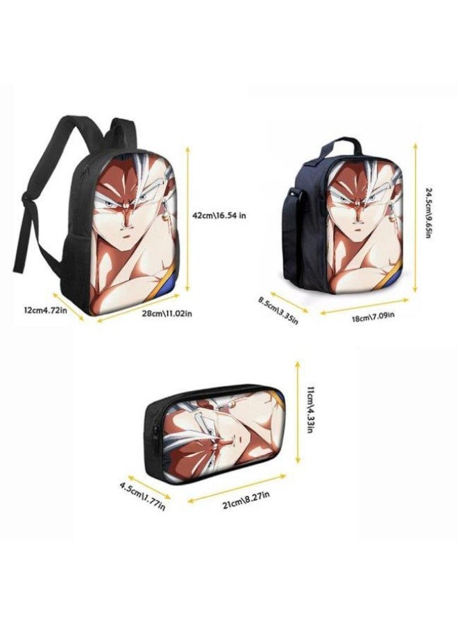 عام حقيبة الظهر المطبوعة الشائعة - مجموعة حقيبة الظهر المكونة من ثلاث قطع (يمكن استخدامها للطلاب والأطفال والأصدقاء للنزهات وتسلق الجبال وما إلى ذلك) - 82 - Image 3