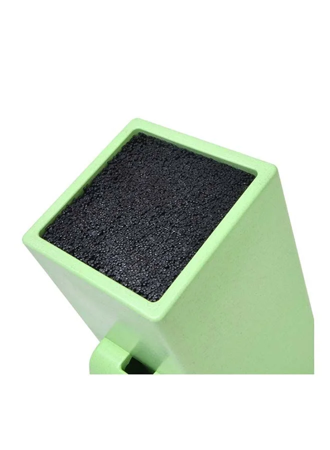 فيسمان Kitchen Knife Organizer Square, Stand For Knife, Scissors Or Kitchen Sharp Tools Plastic  With Convenience And Aesthetics In Interior Design  11x11x26cm Green