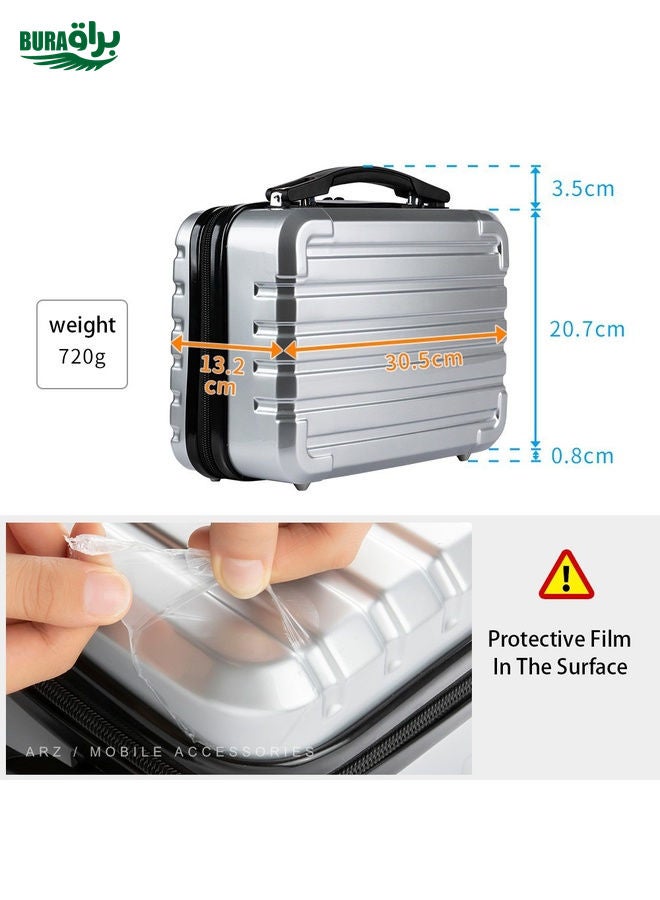 BURAQ ls-S004 Portable Waterproof Drone Handbag Storage Bag for DJI Mavic Mini 2(Silver + Black Liner) - Image 4