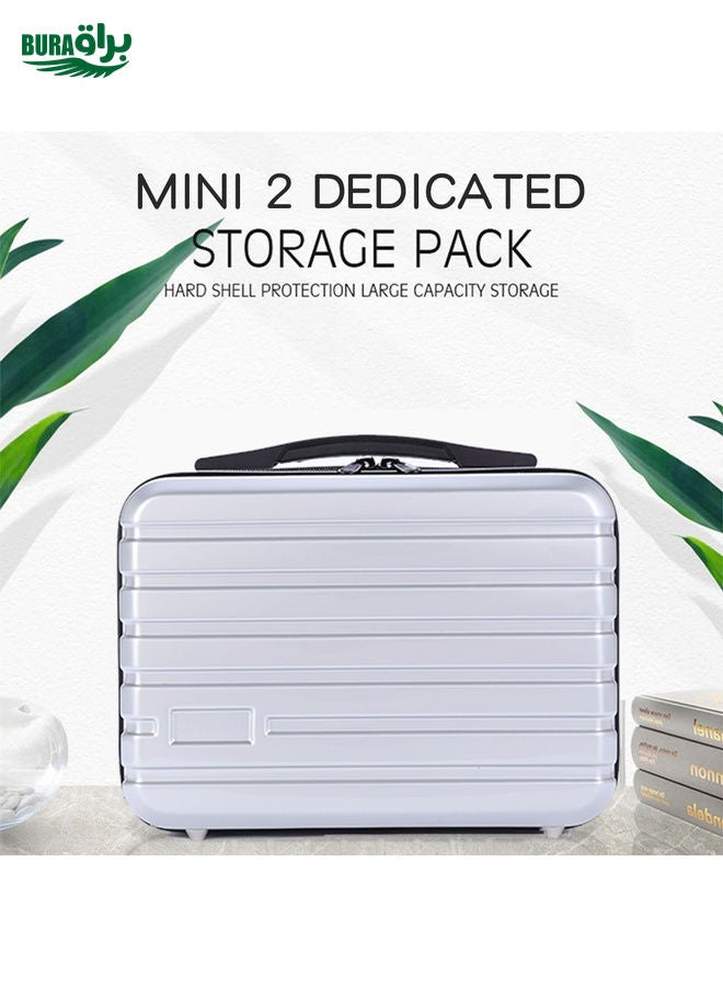 BURAQ ls-S004 Portable Waterproof Drone Handbag Storage Bag for DJI Mavic Mini 2(Silver + Black Liner) - Image 3