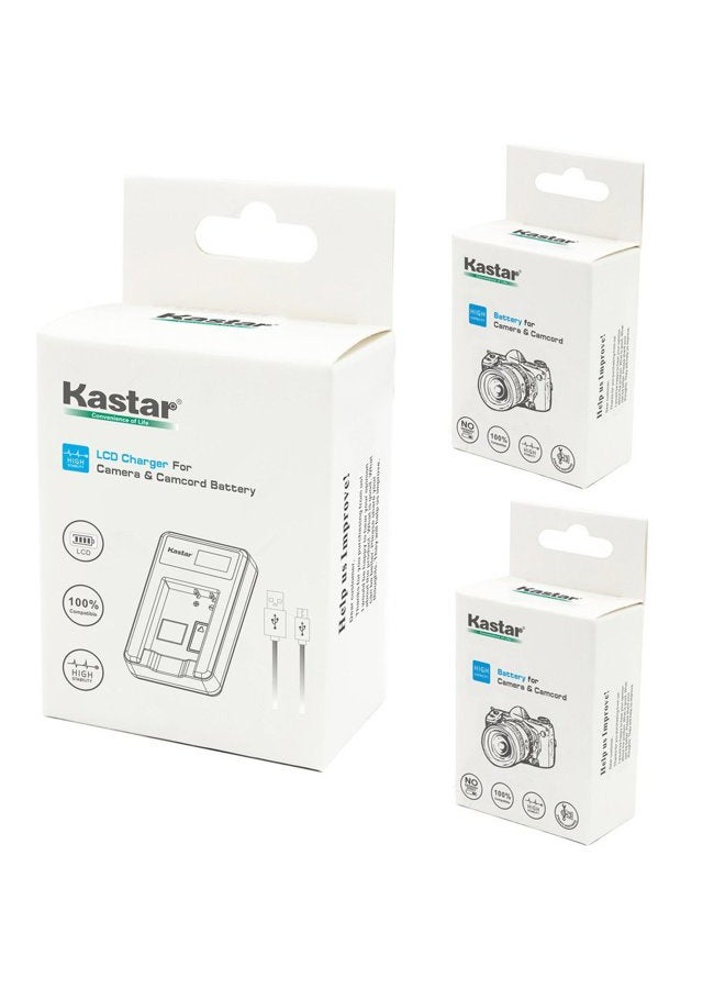 Kastar Battery (X2) & LCD Slim USB Charger for EN-EL12, ENEL12, MH-65 Coolpix S9900, S9700, AW120, S9500, AW110, S70, S9600, S6300, S6200, S8100, S9100, S800c, S31 Digital Cameras + More - Image 4