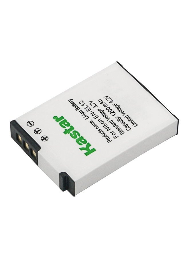 Kastar Battery (X2) & LCD Slim USB Charger for EN-EL12, ENEL12, MH-65 Coolpix S9900, S9700, AW120, S9500, AW110, S70, S9600, S6300, S6200, S8100, S9100, S800c, S31 Digital Cameras + More - Image 5