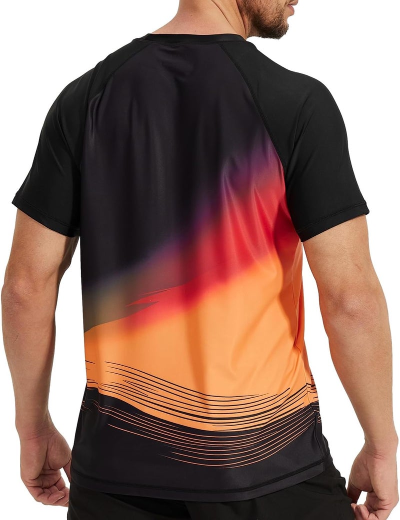 VAYAGER Men's Swim Shirts Rash Guard UPF 50+ T Shirts Quick Dry Loose Fit Water Surfing Shirt - Image 2
