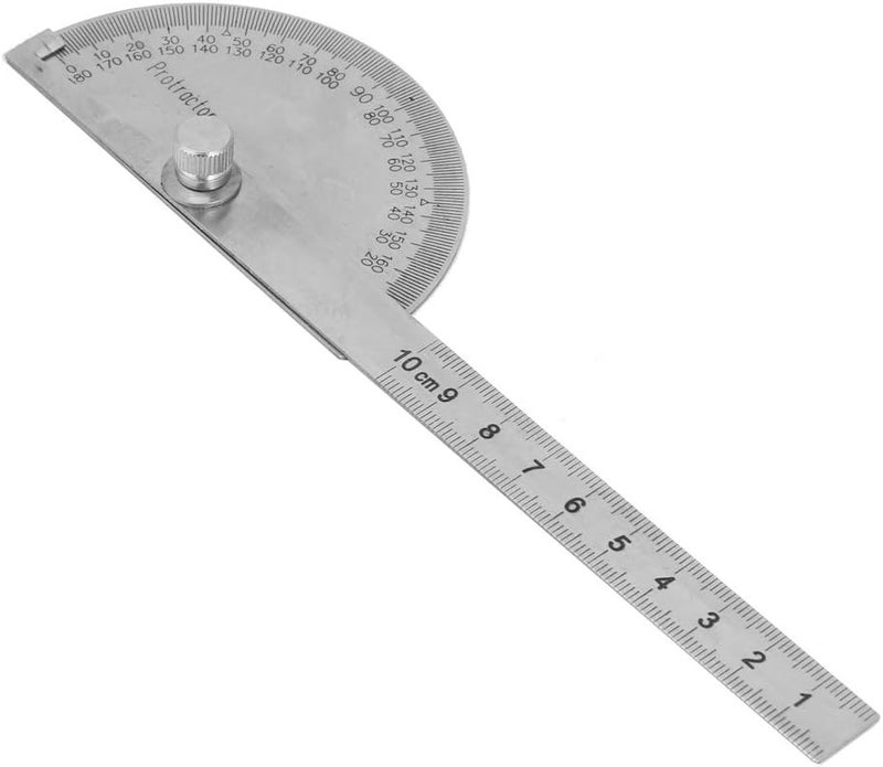 Digital Protractor Angle Finder Protract Stainless Steel 180 Degree Protractor Duty Angle Finder with 100mm Straight Ruler Ideal for Measuring and Drafting (Ruler scale 100x semicircle - Image 1