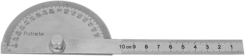Digital Protractor Angle Finder Protract Stainless Steel 180 Degree Protractor Duty Angle Finder with 100mm Straight Ruler Ideal for Measuring and Drafting (Ruler scale 100x semicircle - Image 2