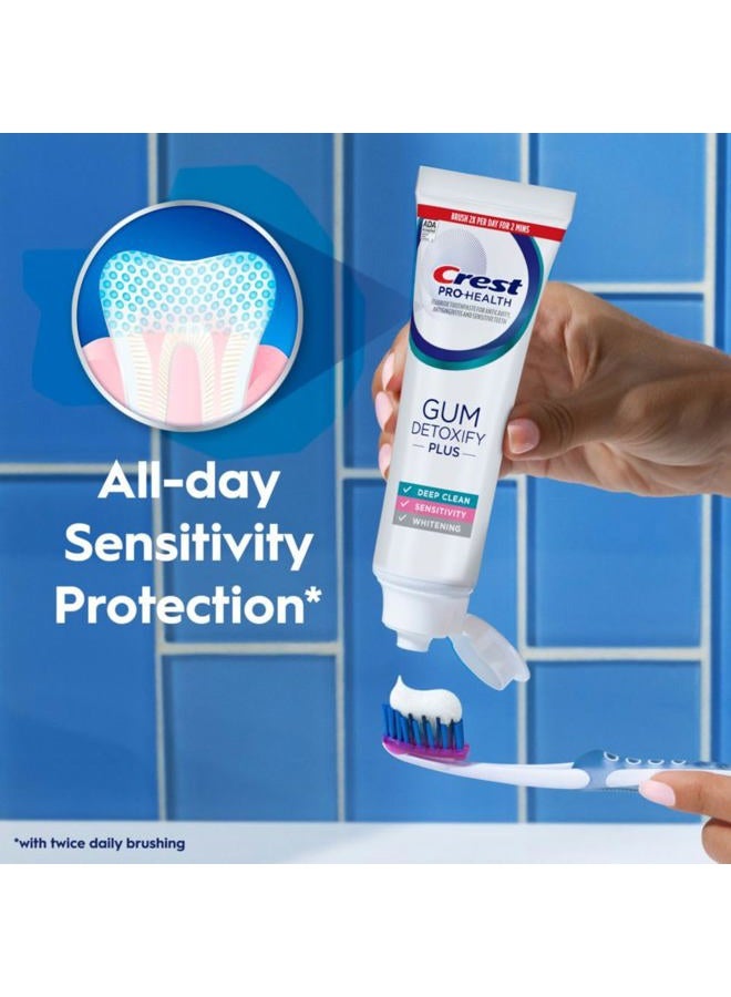 Crest Pro-Health Gum Detoxify Plus Toothpaste 4.5 oz Pack of 3 - Antibacterial Fluoride Toothpaste, Sensitivity Protection, Whitens Teeth, Anticavity, Plaque Control - Image 3