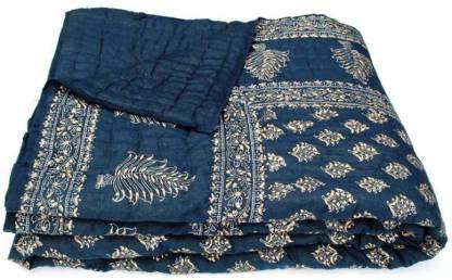 Slickcomfort Jaipuri Razai Rajasthani Traditional Hand Stitched Flower Printed Soft Lightweight Pure Cotton Winter and Summer Rajai Ac Quilt RajaiQuiltBlanketDoharComforter - Image 2