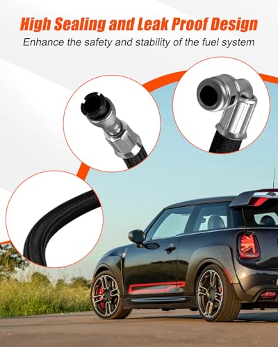 HUQUZN Fuel Feed Line Hose Fit for Mini Cooper R55 R56 R57 R58 R59 Inlet to High Pressure Fuel Pump Line Replace 16122754462 13537605189 - Image 3