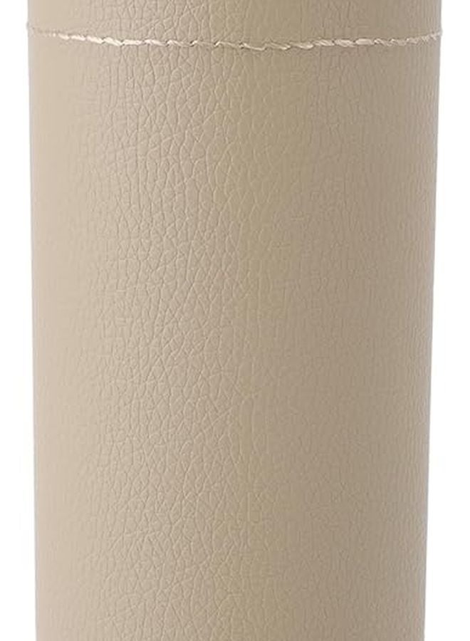 Khaki Leather Car Tissue Holder With Window Breaker For Travel Office And Restaurant - Image 5