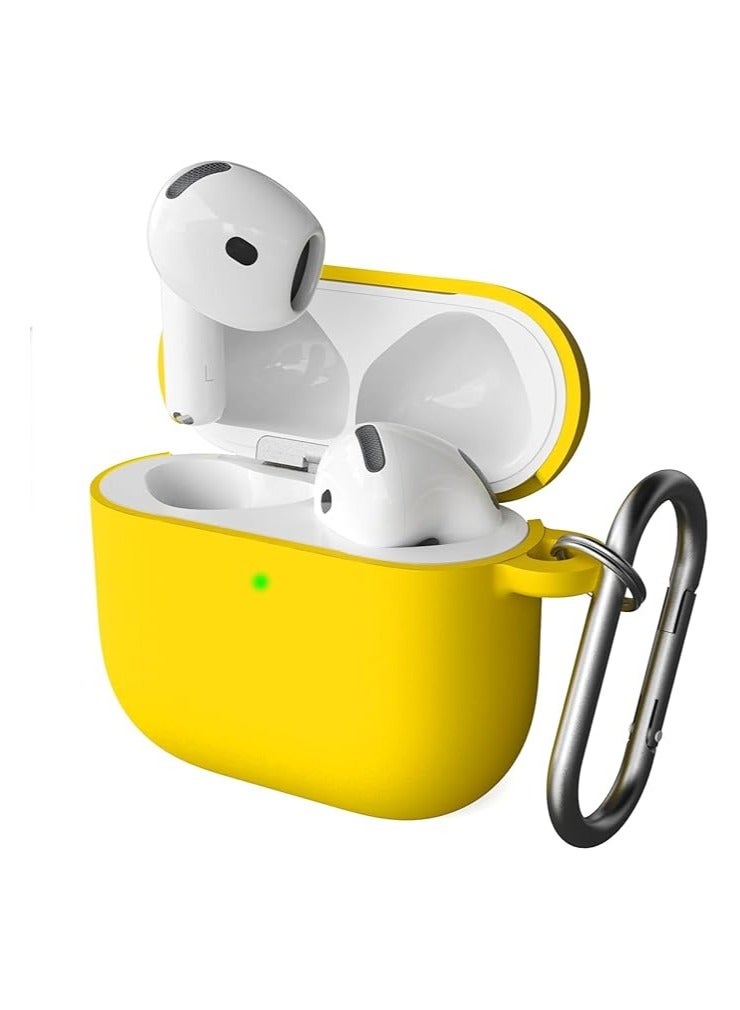 ويكسون غطاء حماية ايربودز 4 واق مضاد للصدمات من السيليكون حافظة apple airpods 4  vl اصفر - Image 1