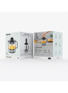 GREEN LION Citrus Juicer 700 ml Capacity with Quiet Operation & Adjustable Filter / Fast Juice Extraction / Dishwasher-Safe Parts / Anti-Slip Base / Small & Big Juice Cones / Powerful Copper Motor - Black  - Image 4