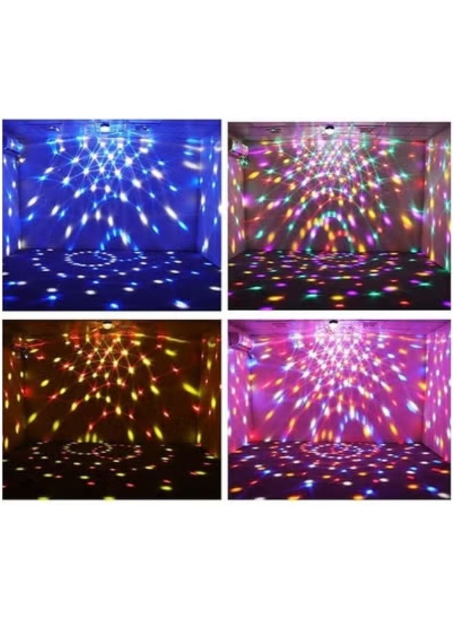 TIGER Vibrant LED Crystal Disco Ball Party Light – Sound-Activated RGB Rotating Light with Color-Changing Effects – Plug & Play Strobe Light for Home Parties, Birthdays, Clubs, Weddings, Dance Floors, Holiday Events, DJ Lighting, and Indoor Celebrations - Image 2