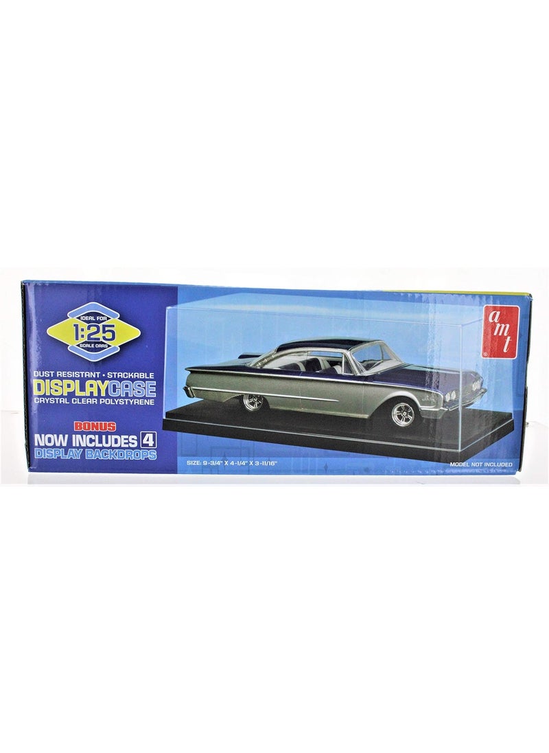 AMT AMT 125 Scale Clear Polystyrene Car Model Display Case w4 Backdrops AMT60012  - Image 4