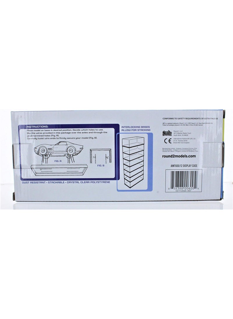 AMT AMT 125 Scale Clear Polystyrene Car Model Display Case w4 Backdrops AMT60012  - Image 5