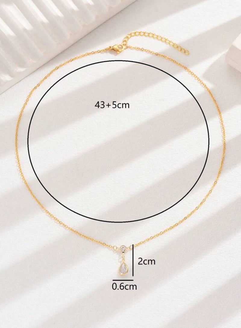 Stylish Gold Plated Necklace For Women - Image 5