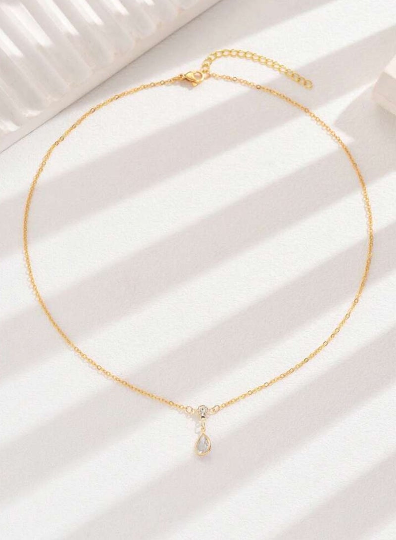 Stylish Gold Plated Necklace For Women - Image 4