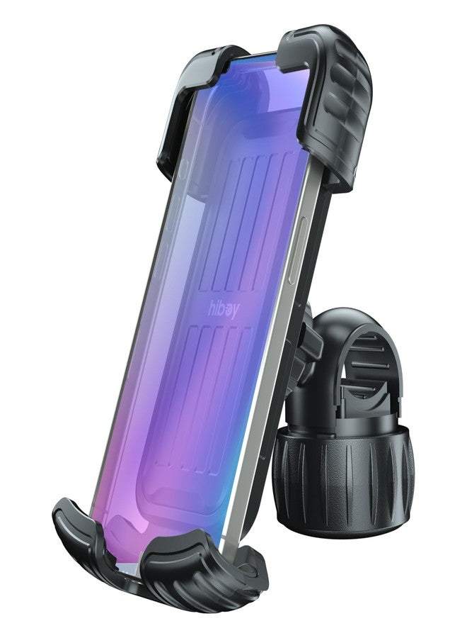 Hiboy Bike Phone Holder, 360° Rotation Adjustable Motorcycle Phone Mount,Bicycle Scooter Handlebar Phone Clip for 5.1" - 6.8" Smartphones - Image 2