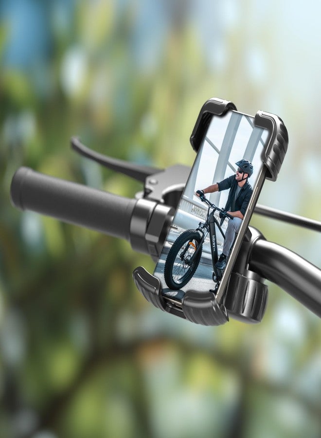 Hiboy Bike Phone Holder, 360° Rotation Adjustable Motorcycle Phone Mount,Bicycle Scooter Handlebar Phone Clip for 5.1" - 6.8" Smartphones - Image 4