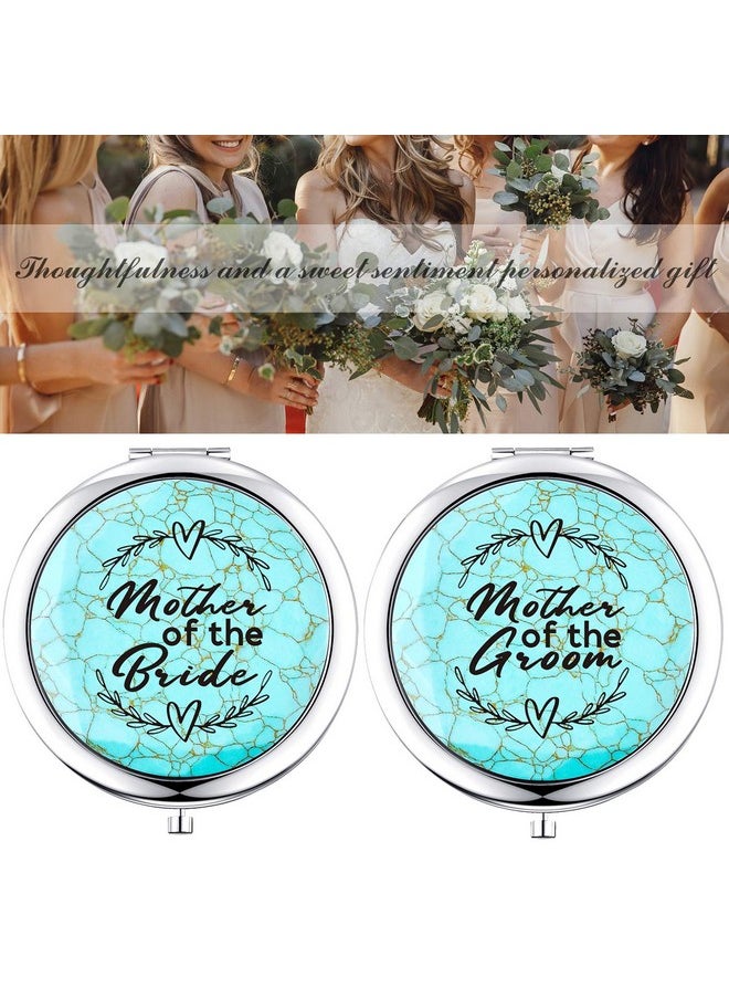 sedmart - Mother In Law Gifts From Daughter In Lawengagement Wedding Keepsake Gift For Mom And Mother In Law(Turquoise Stone Surface Mirror) - Image 1