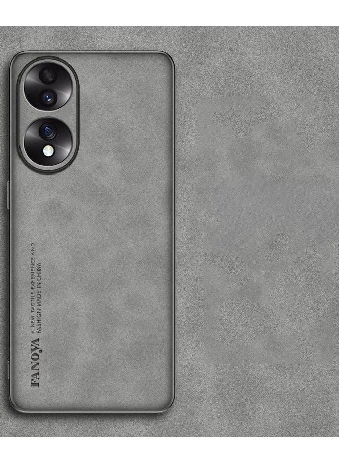 general Honor 90 Case Lambskin Texture Leather Back Cover For Honor 90 Soft Frame Shockproof Coque - Image 1