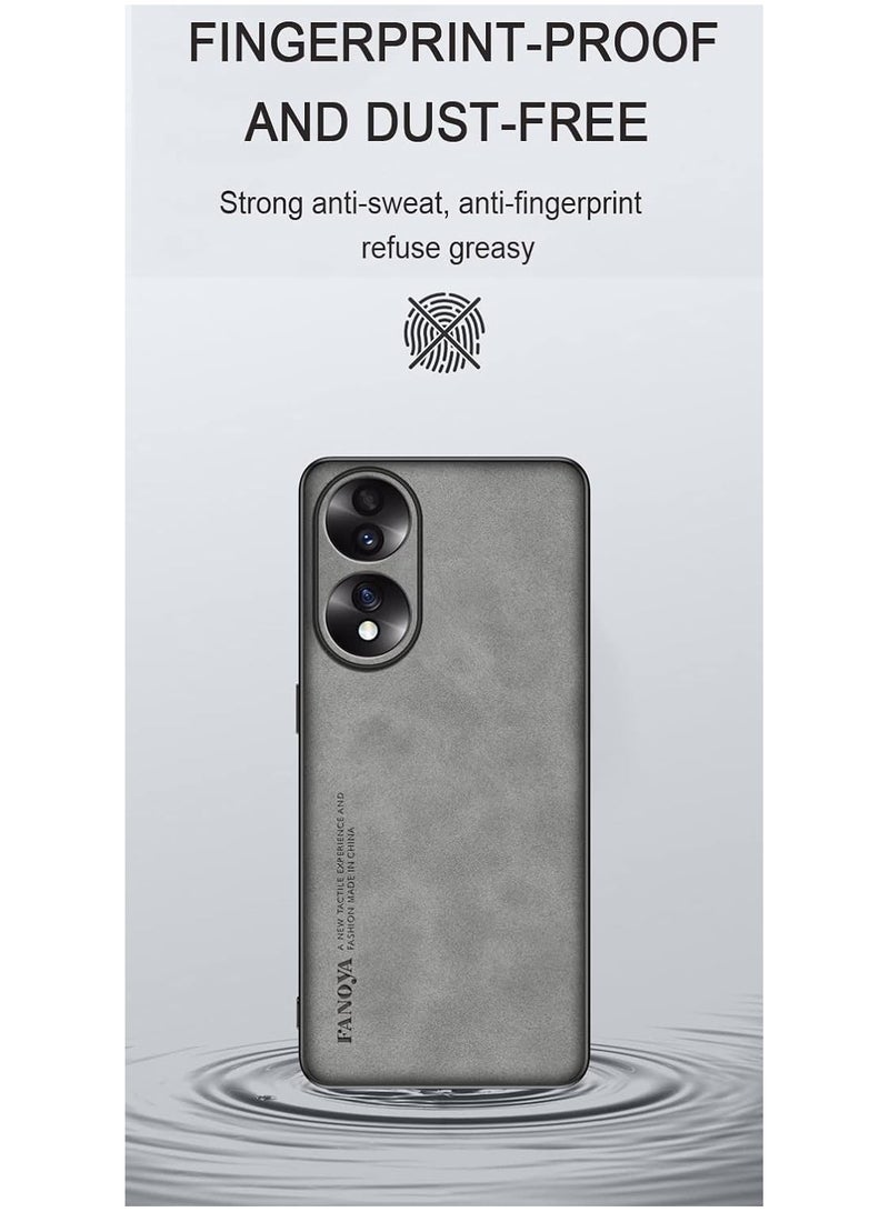 general Honor 90 Case Lambskin Texture Leather Back Cover For Honor 90 Soft Frame Shockproof Coque - Image 4