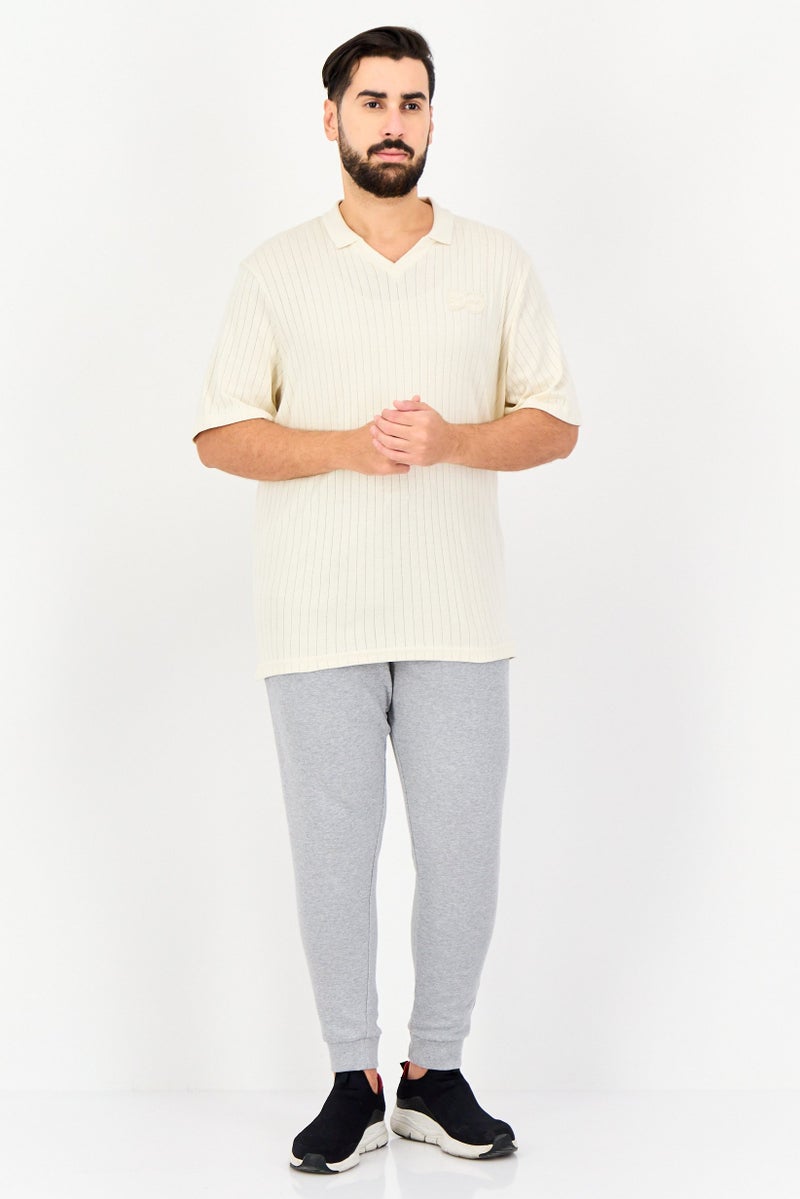 Puma x One8 Men Sportswear Fit Short Sleeves Outdoor Polo Shirt, Beige - Image 4