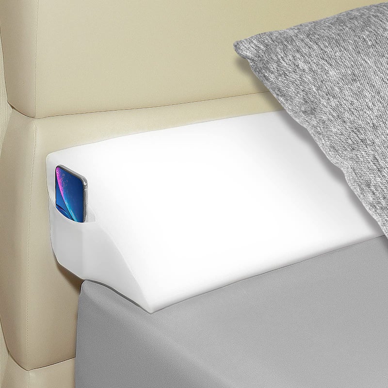 Talcusble Talcusble Queen Size60x10x6 Bed Wedge Pillow PlusBed Filler for Triangle Bolster Fill The Gap08 Between Your Headboard and MattressWallWhite 