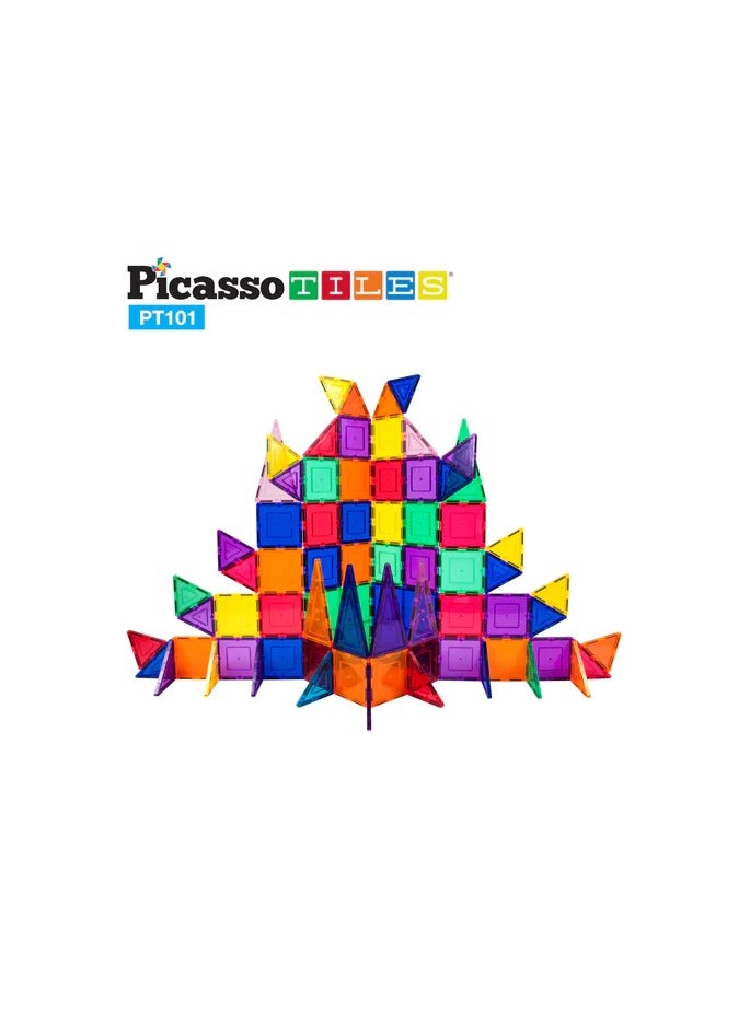 PicassoTiles Picasso Magnetic 3D Blocks 101-Pieces | Building Blocks | Educational Toy Set | Construction Building Kit for Child Brain Development  - Image 2
