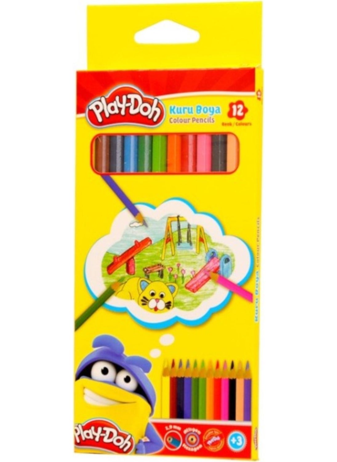 Play-Doh Dry Paint 12 Colors Long Full Size 