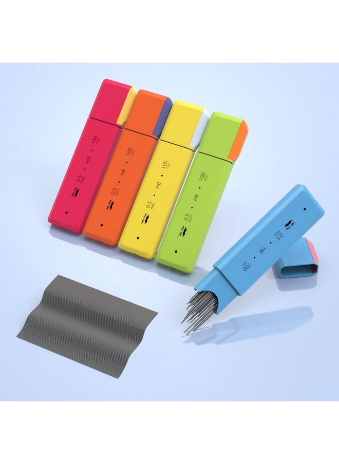 Mr. Pen - 0.5 Millimeter Lead Refills For Mechanical Pencils Hb 5 Pack 500 Pcs 0.5 Lead Refill 5 Lead Refill 0.5 Lead 5 Lead 5 Pencil Lead Refill 0.5 Mm Lead 0.5Mm Lead 05 Lead Refills - Image 1