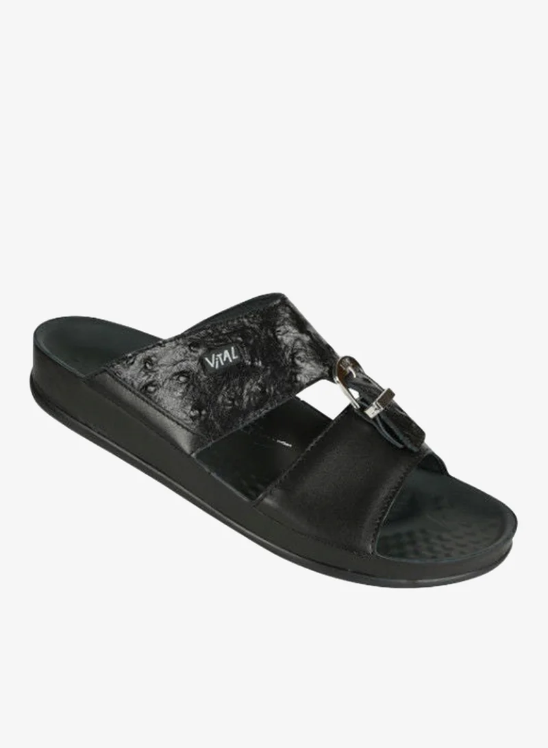 VITAL 148-1005 Vital Mens Sandals Vital Thomas Nappa 09111S3832699 Schwarz