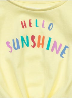 MINOTI Kids Girls Tie front T-shirt  - Image 3
