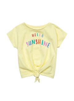 MINOTI Kids Girls Tie front T-shirt  - Image 1