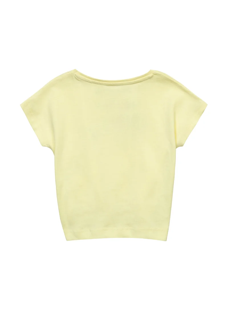 MINOTI Kids Girls Tie front T-shirt