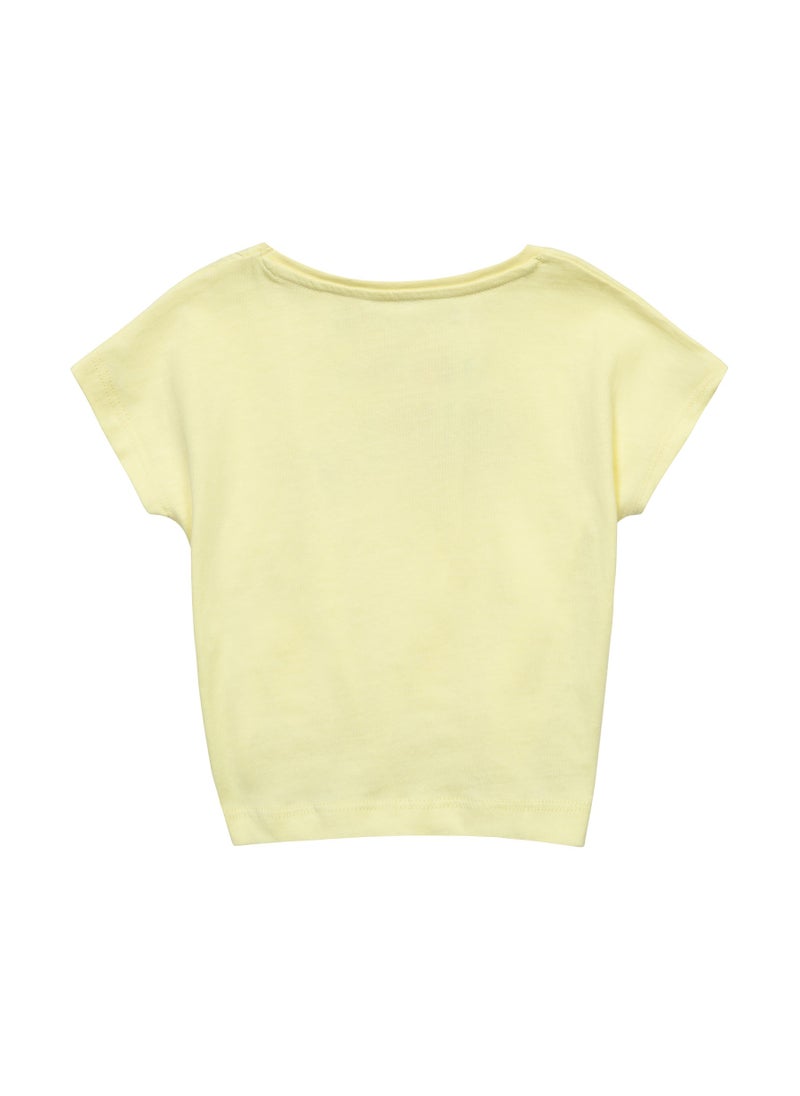 MINOTI - Kids Girls Tie front T-shirt - Image 1
