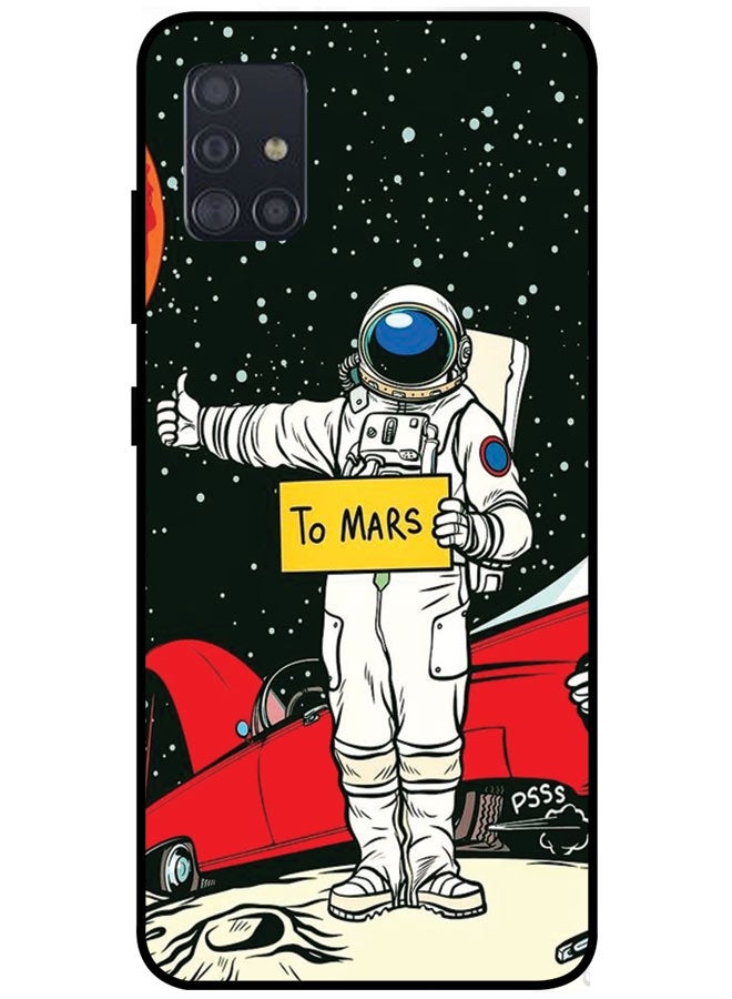 EYE CATCH Protective Case Cover For Samsung Galaxy A51 4G Smart Series Printed Protective Case Cover for Samsung A51 4G To Mars - Image 1