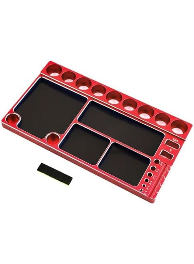 Red Screw Tray Organizer For Car Model Enthusiasts And Vehicle Repair Projects - Image 4