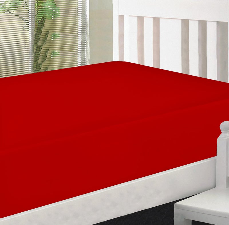 DESTINY CRESCENT BED Fitted Hospital Bed Sheet  Twin Extra-Long 36""X80""X10"" Soft and Comfy 100% Cotton Twin XL by Crescent Bedding (Twin XL  Red) - Image 5