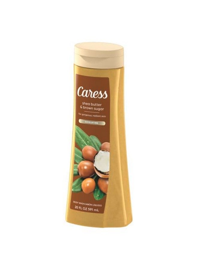 Caress Body Wash Shea Butter & Brown Sugar For Gorgeous Radiant Skin Hydrating And Exfoliating Body Wash 20 Fl Oz Pack Of 4 - Image 2