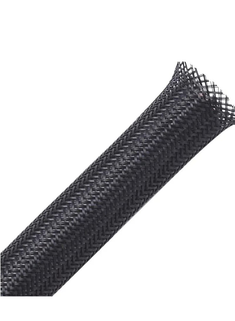 DKURVE DKURVE® Cable Sleeve Tubing Cord Sock Braided PET Cable Sleeve, Wire Sleeve Management System 5M  - Image 4