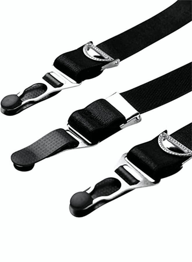 NIBEMINENT Fashion Lace Garter Belts/High Waist 6 Metal Clips Reusable For Women's Stocks - Image 3