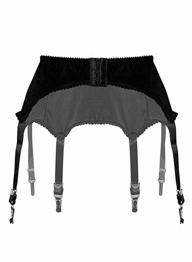 NIBEMINENT Fashion Lace Garter Belts/High Waist 6 Metal Clips Reusable For Women's Stocks - Image 2