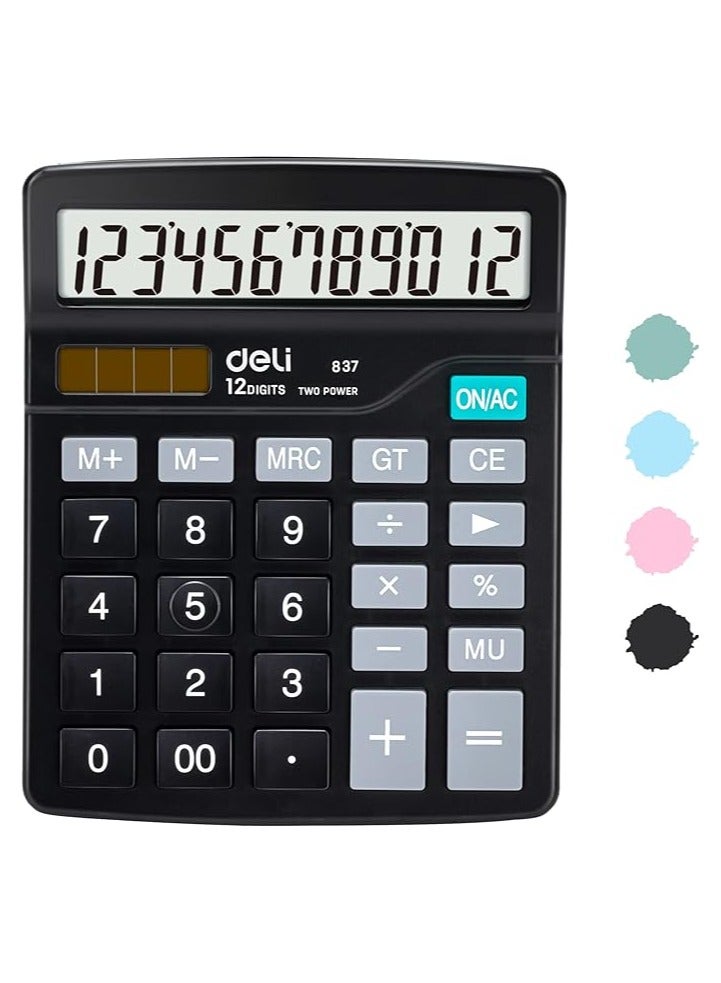 Deli E837 12 Digit Desktop Calculator - Image 1