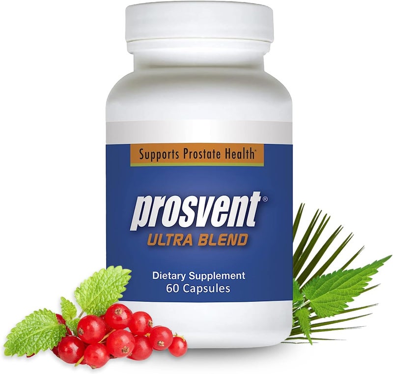 Prosvent Advanced Prostate Support Ultra  Natural Supplement with Saw Palmetto Pygeum Lycopene Stinging Nettle Beta Sitosterol Cranberry and More to Ease Urinary Frequency  Urgency 60 Count - Image 1