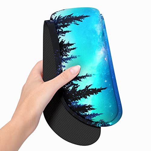 Dapesuom Enlarge Keyboard Wrist Rest, Memory Foam Wrist Cushion for Desk Mats Support, Cute Typing Pain Relief Keyboard Mouse Pad Rests Set with Non-Slip Base for Gaming Laptop Office Computer, Forest - Image 3