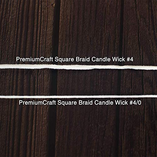PremiumCraft Square Braid Cotton Candle Wick - #4 - Image 3