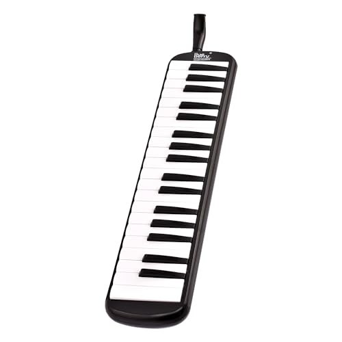 BLUEBERRY Melodica 37 Keys Piano Instrument Soprano Air Piano with Mouthpiece with Hard ABS Case for Music Lovers Beginners Kids - BLACK - Image 4