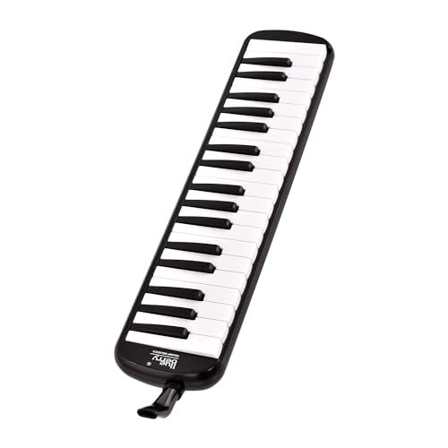 BLUEBERRY Melodica 37 Keys Piano Instrument Soprano Air Piano with Mouthpiece with Hard ABS Case for Music Lovers Beginners Kids - BLACK - Image 5