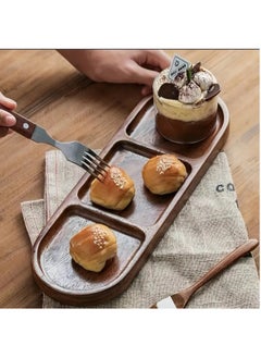 Hihonor Versatile Acacia Wood Serving Tray - Perfect for Bread, Snacks, Fruit & Cheese | Ideal for Home Kitchen, Restaurant, Bakery Parties & Coffee Table Decor  - Image 4